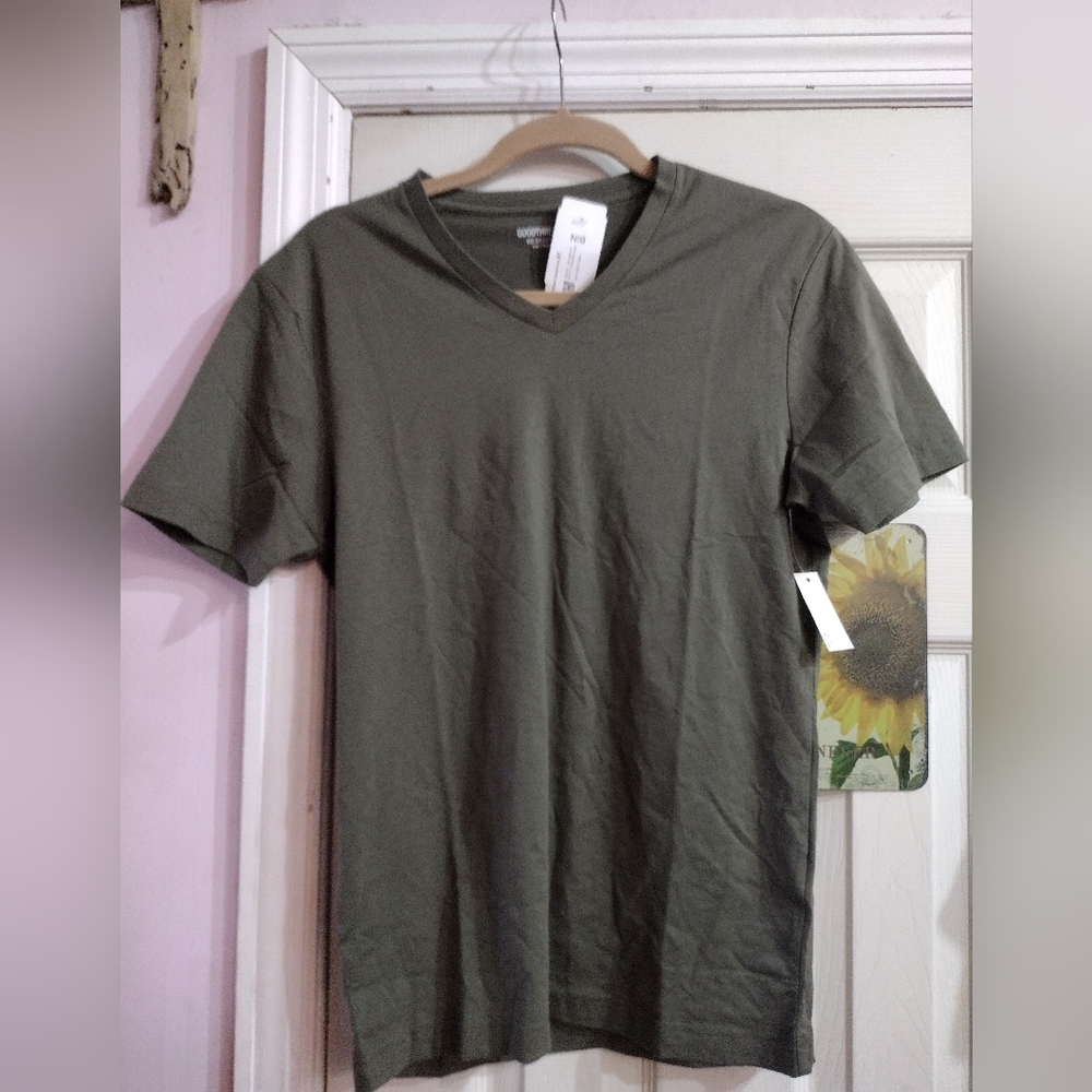 Goodthreads Women's Jersey Short-Sleeve T-Shirt Size XS Green